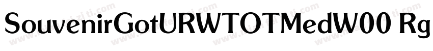 SouvenirGotURWTOTMedW00 Rg Regular字体转换